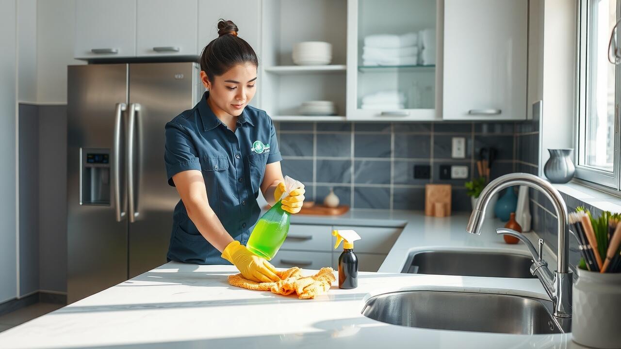 What is the best way to clean the kitchen?